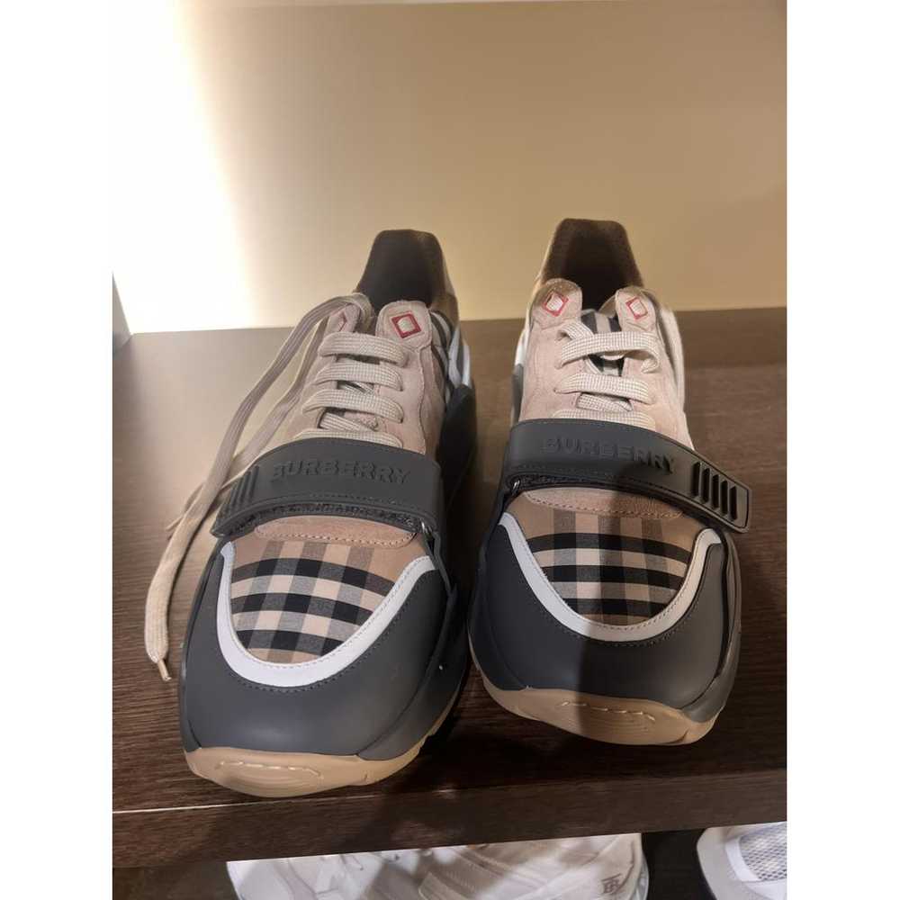 Burberry Regis leather high trainers - image 3