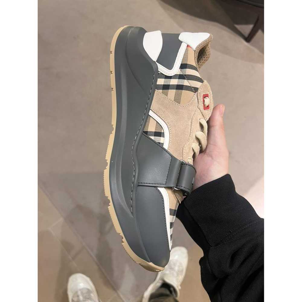 Burberry Regis leather high trainers - image 6