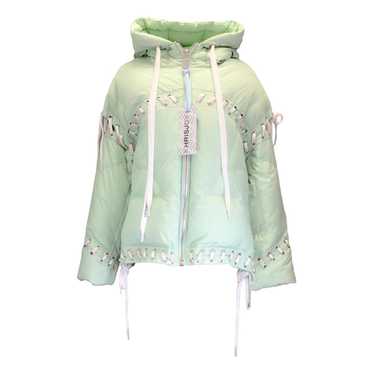 Khrisjoy Wave-embroidered hooded gilet - White