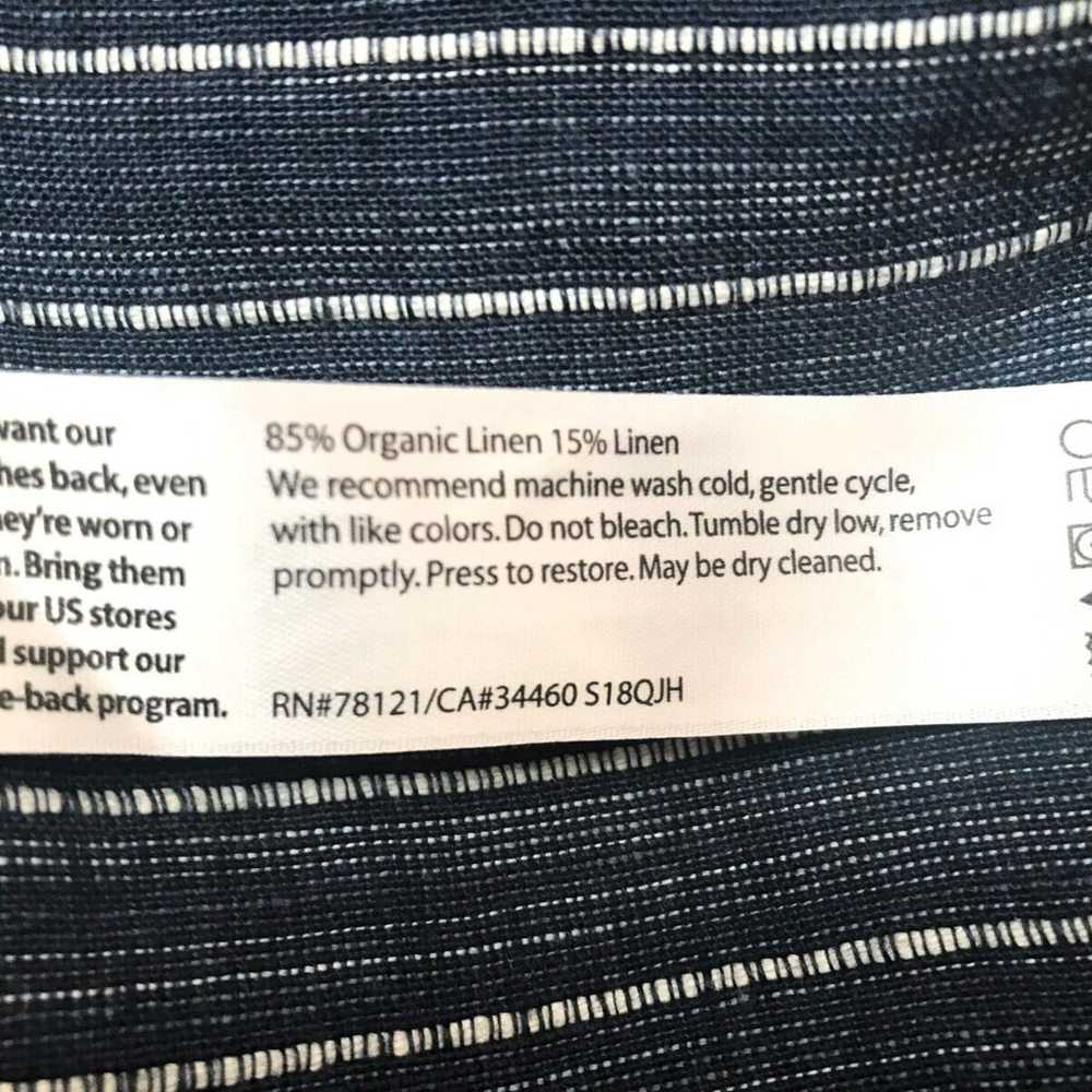 Eileen Fisher Organic Linen Scoop Neck Stripe Tun… - image 7