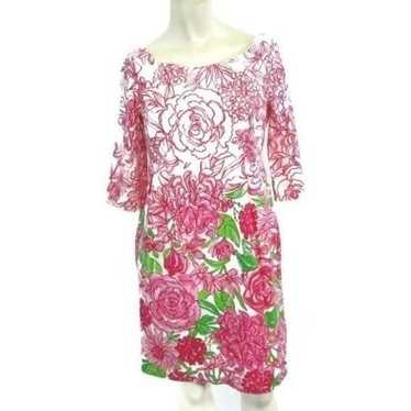 Lilly Pulitzer Pink Green Floral Dress 2