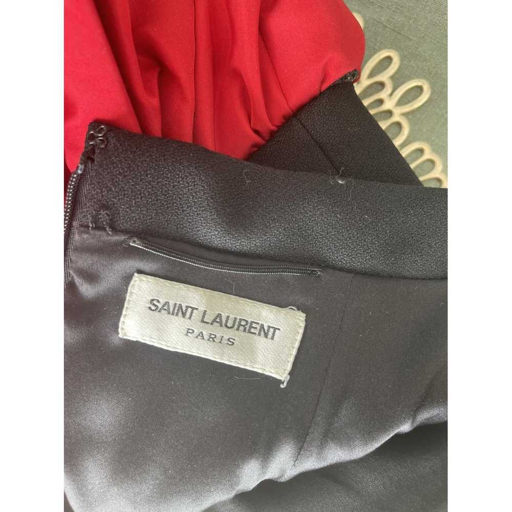 Saint Laurent Silk mini skirt - image 3