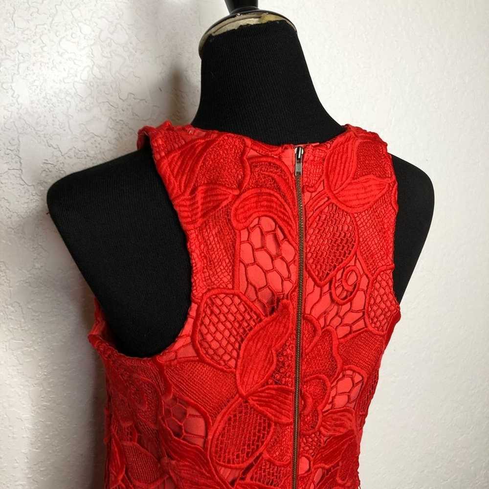 Lovers + Friends Caspian red floral crochet lace … - image 10