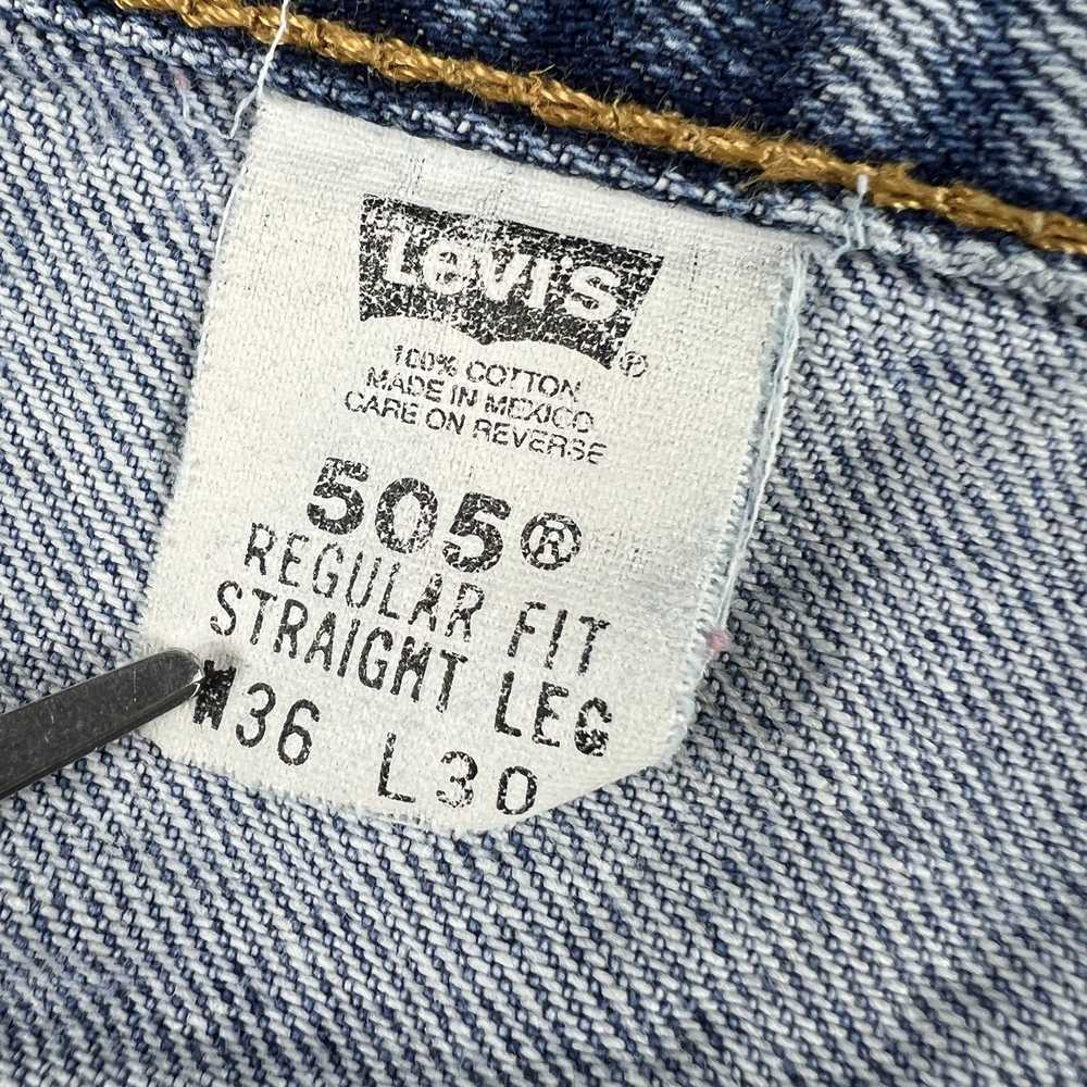 Levi's × Vintage VTG Levi's Jeans 505 Straight Bl… - image 10