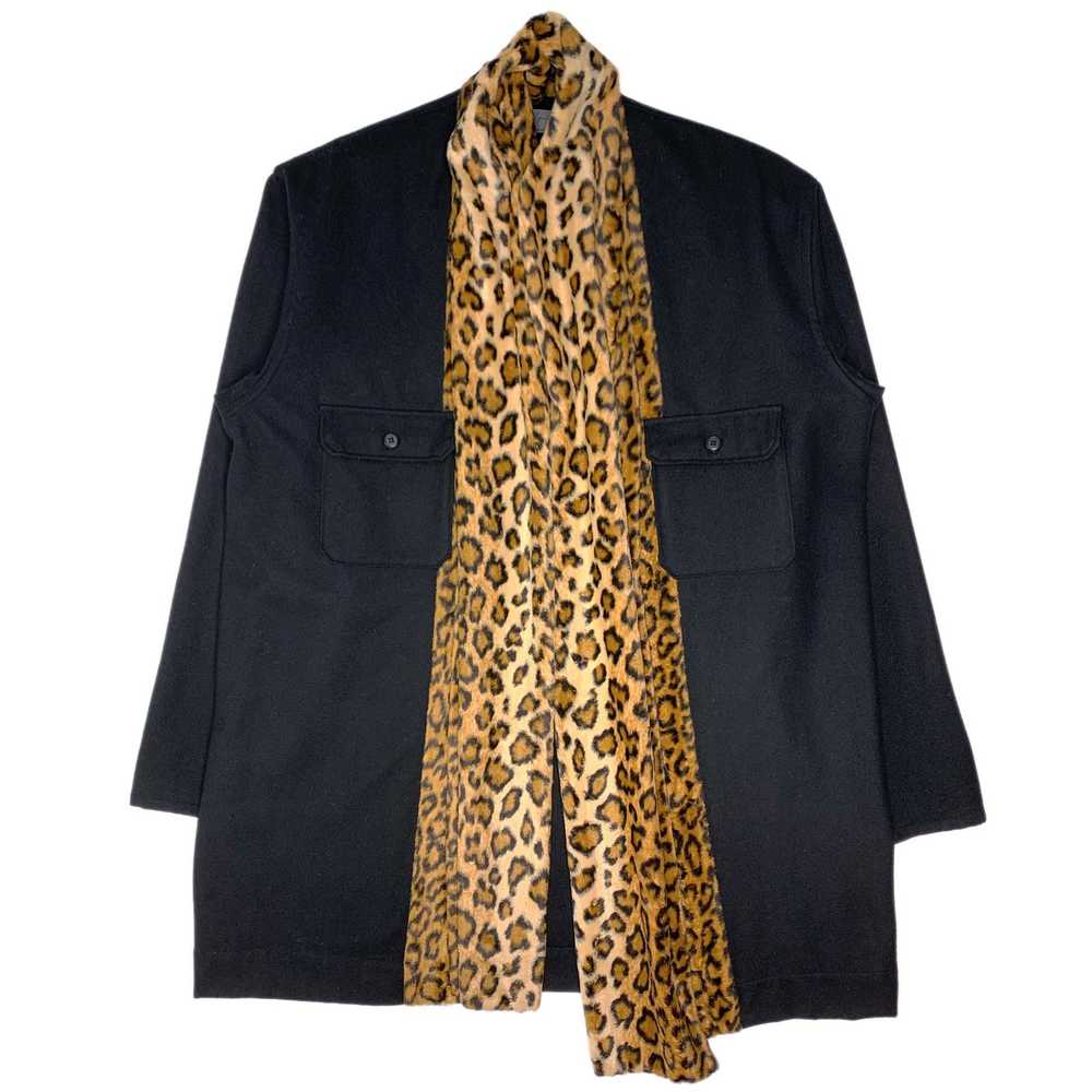 Yohji Yamamoto AW92 Leopard Shawl Wool Jacket - image 1