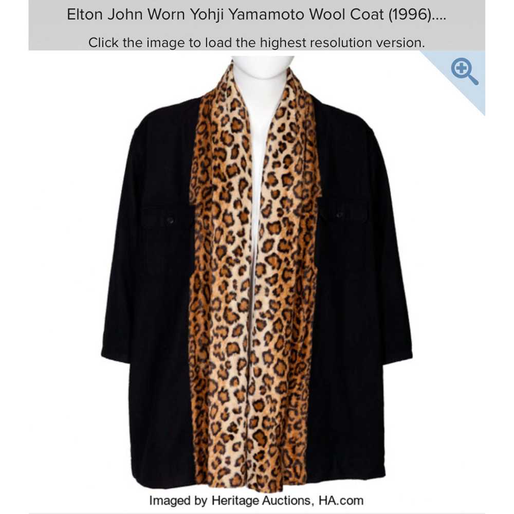 Yohji Yamamoto AW92 Leopard Shawl Wool Jacket - image 9