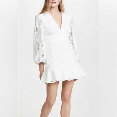 Keepsake The Label Harmony Lace Mini Dress in Whit