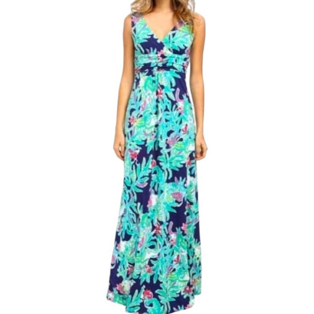 Lilly Pulitzer Sloane Maxi Dress Size Large in Tr… - image 1