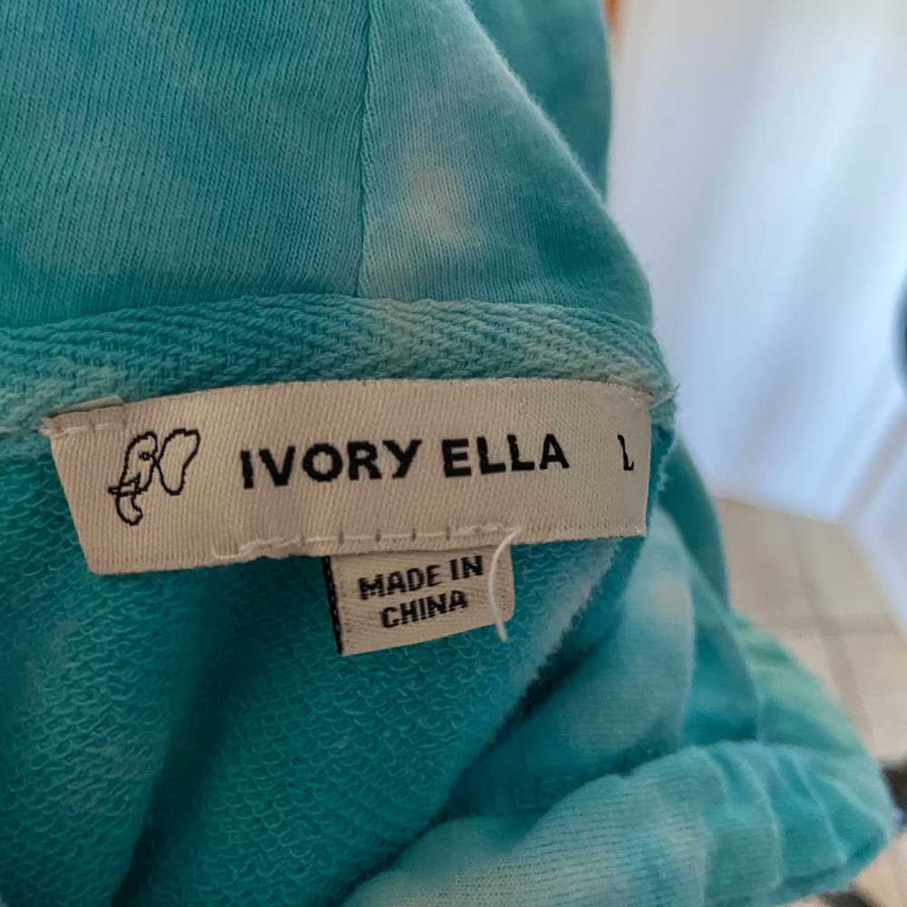 Other Ivory Ella Short Sleeve Cropped Tie Dye Hoo… - image 4