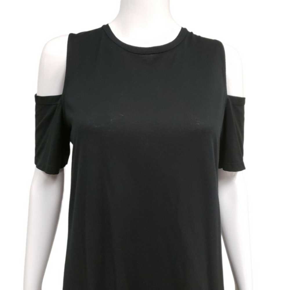 Morgane Le Fay Women's Black Cotton Cold Shoulder… - image 4