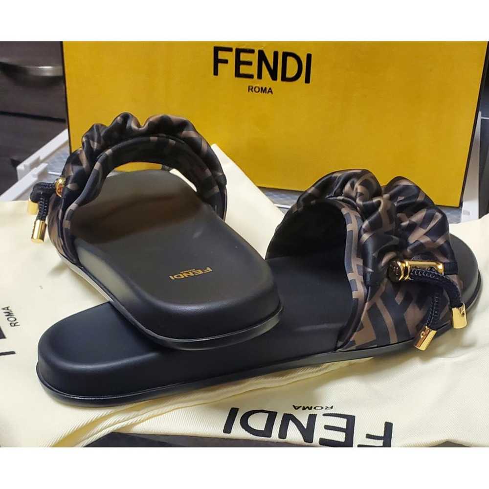 Fendi Fendi Feel cloth flip flops - image 4