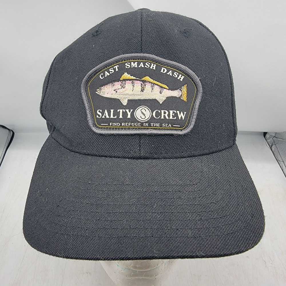 Other Salty Crew Grey Ghost 6 Panel Black Hat Fis… - image 1