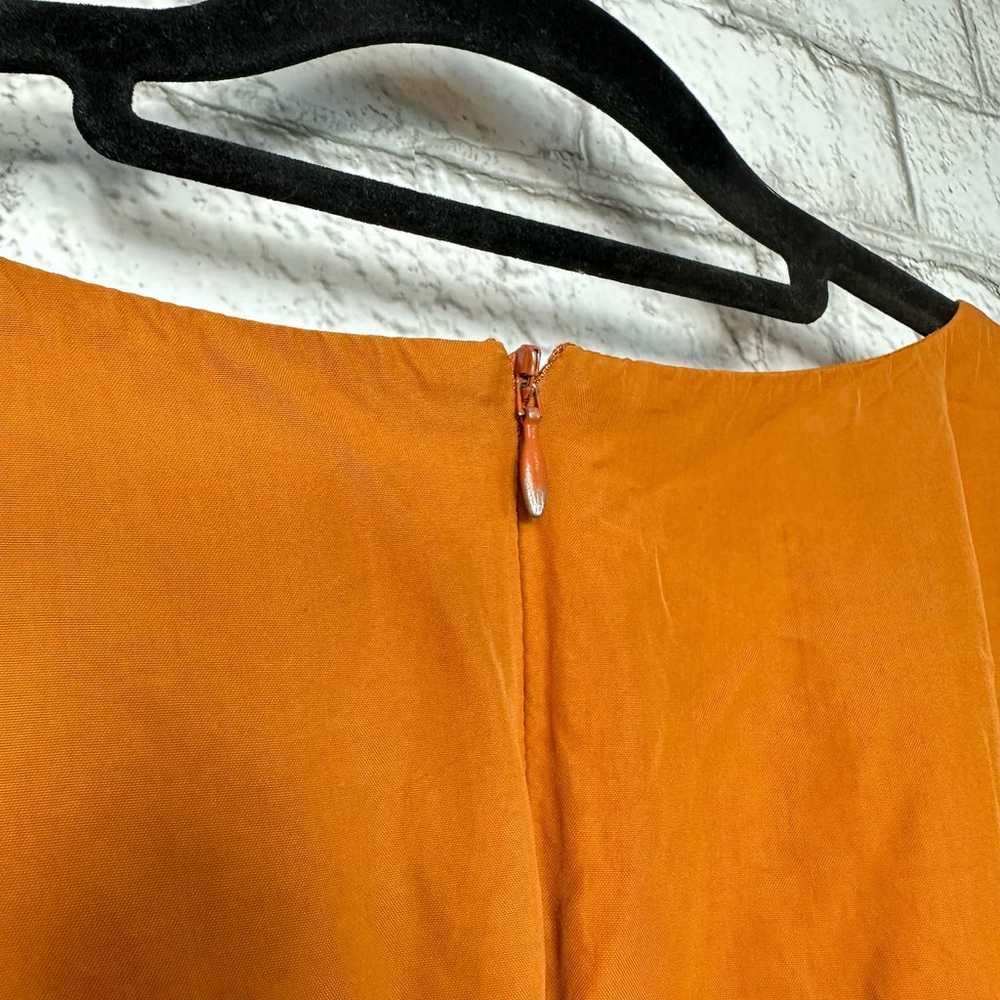 CO Dress Amber Pleated Midi Viscose Boat Neck Poc… - image 9