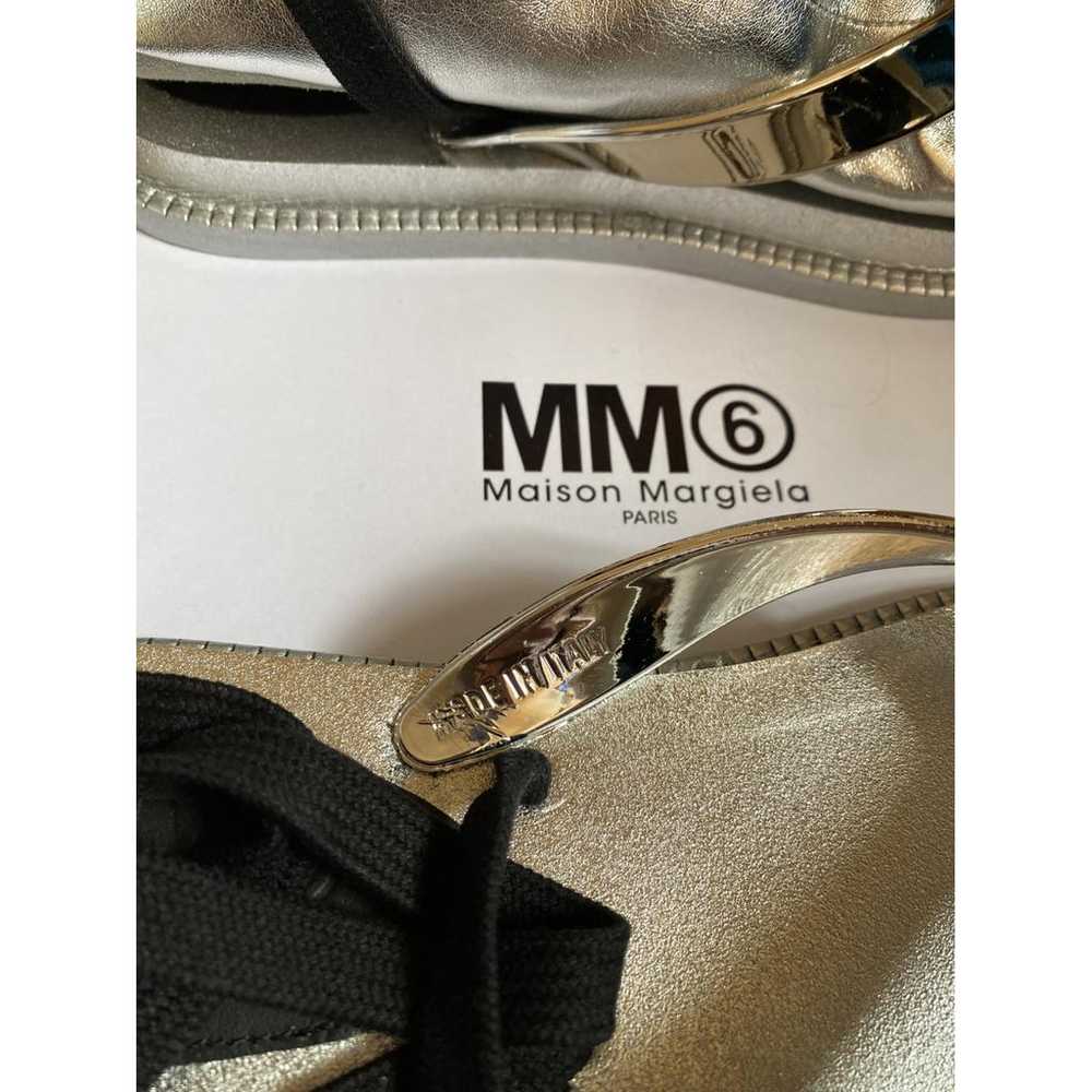 MM6 Leather flip flops - image 4
