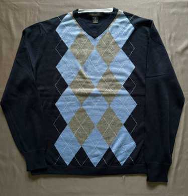 Banana Republic Argyle V-Neck Sweater