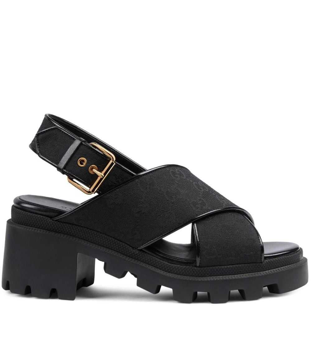 Gucci Gucci GG Supreme Lug Sole Sandals SIZE 39.5 - image 1