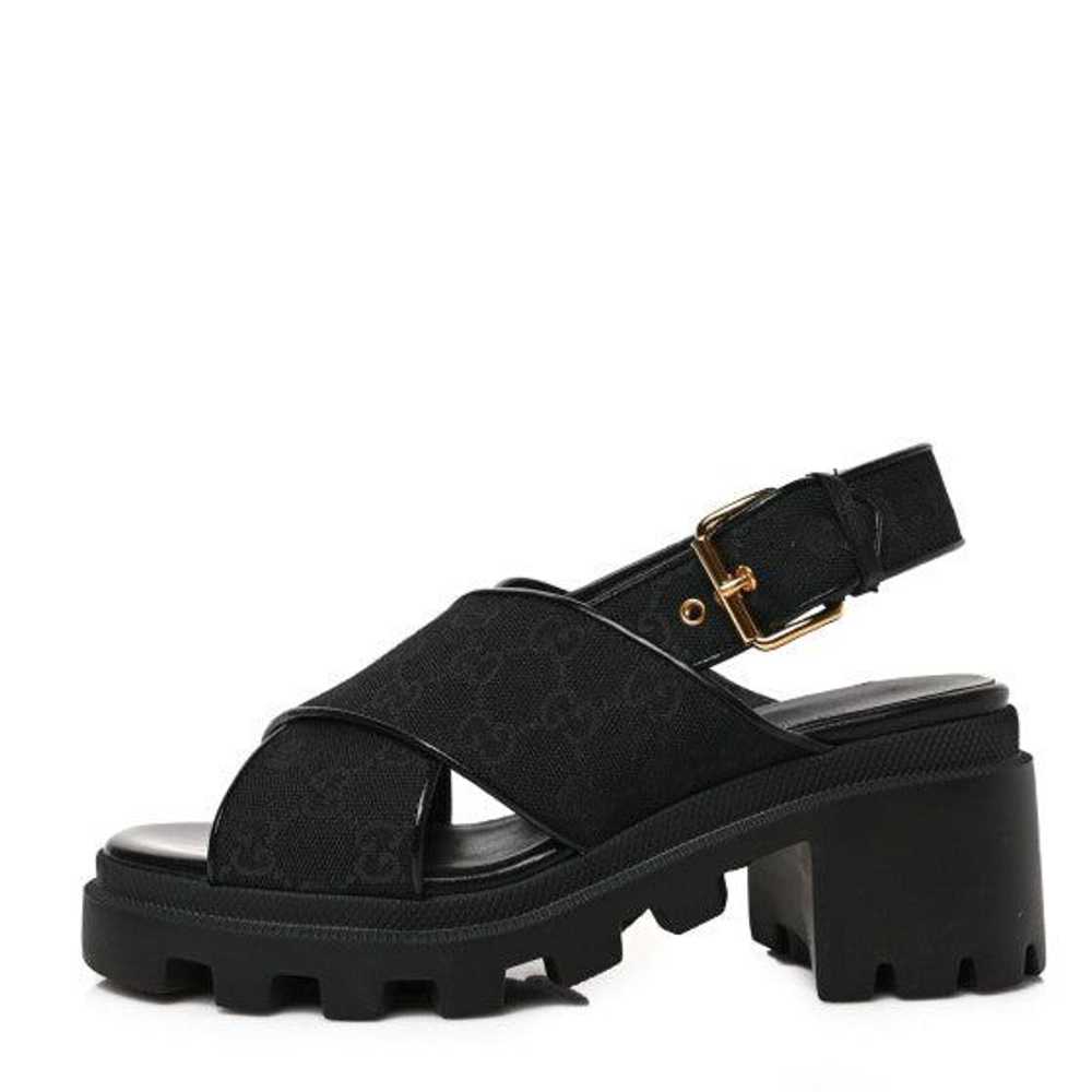 Gucci Gucci GG Supreme Lug Sole Sandals SIZE 39.5 - image 2