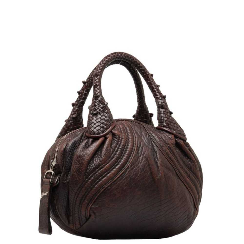 Fendi FENDI ZUCCA SPY BAG HANDBAG 8BL078 BROWN BE… - image 2