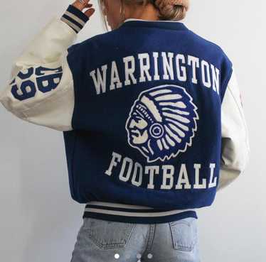 Vintage Vintage Varsity Jacket Warrington Football - image 1