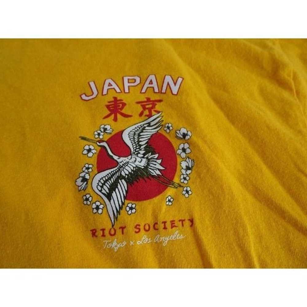 Riot Society Men Yellow Long Sleeves Shirt Size M - image 2