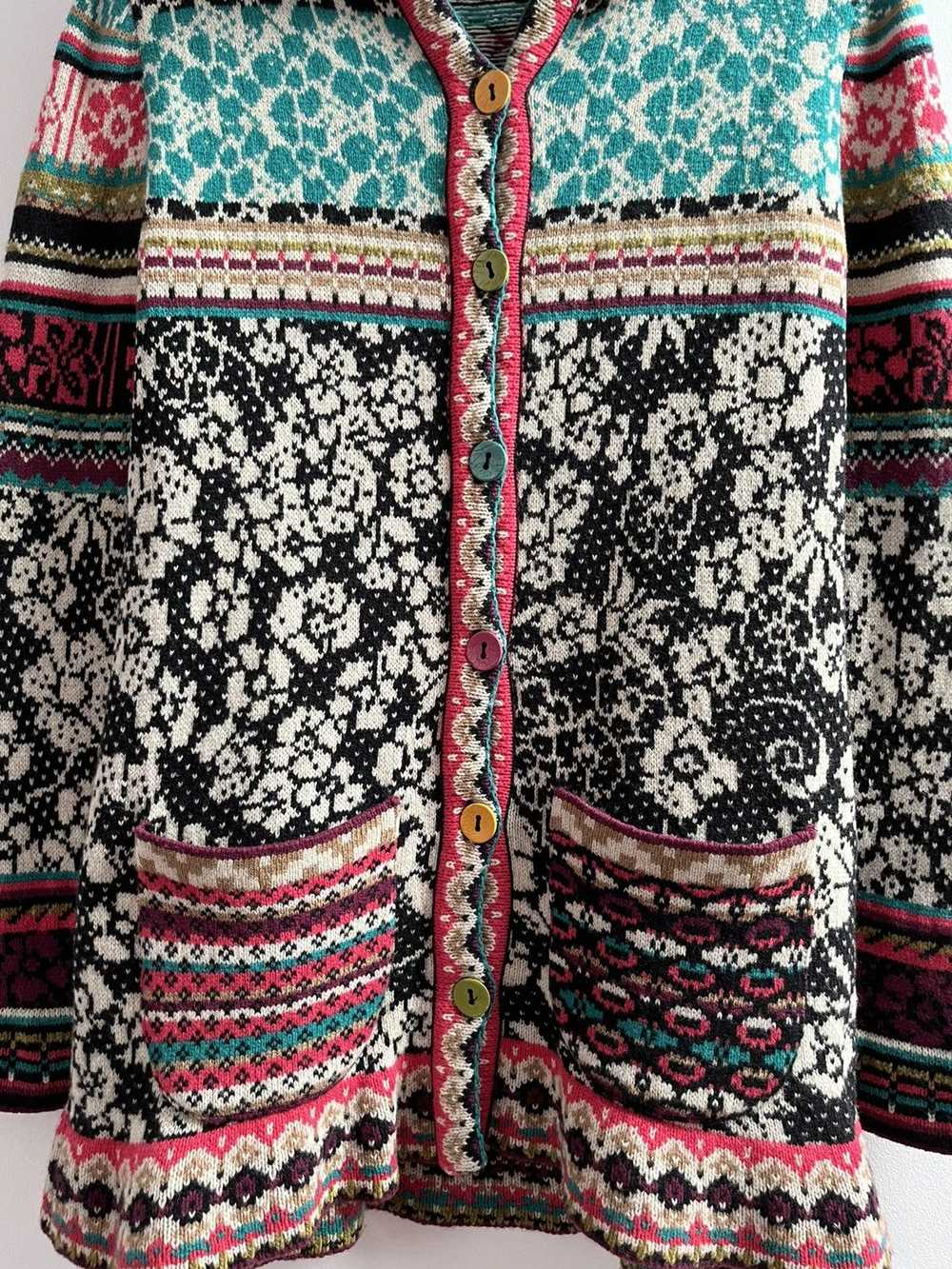 Avant Garde × Coloured Cable Knit Sweater Vintage… - image 2