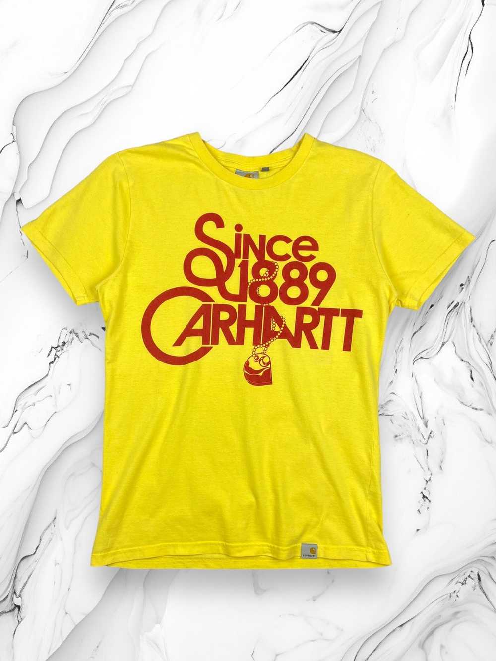 Carhartt Mens Vintage Carhartt Big Logo T Shirt S… - image 1