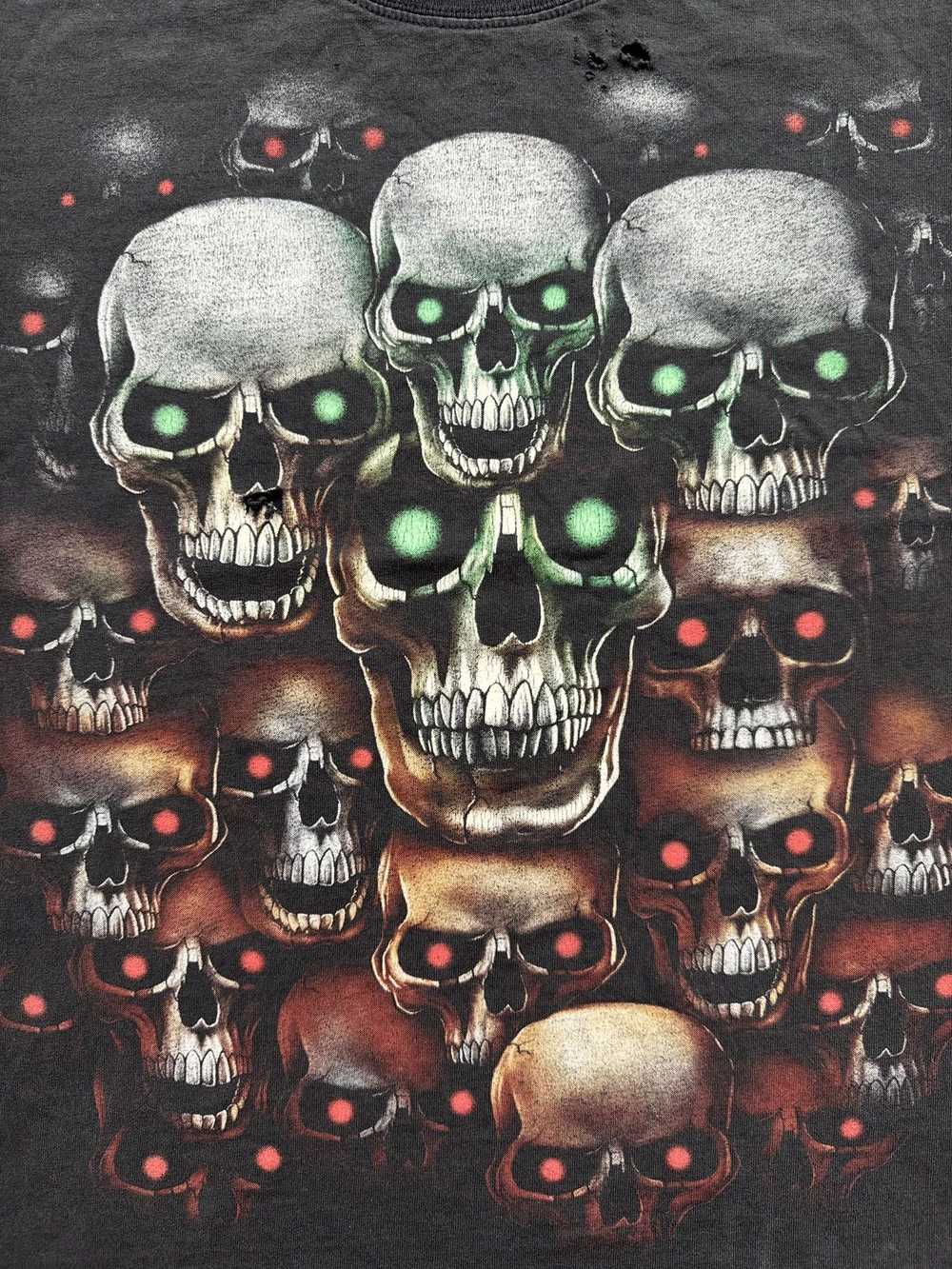 Art × Skulls × Vintage Vintage Y2K Skull Skeleton… - image 4