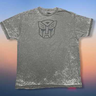 Hasbro Mens XL Transformers Tee Distressed Gray A… - image 1