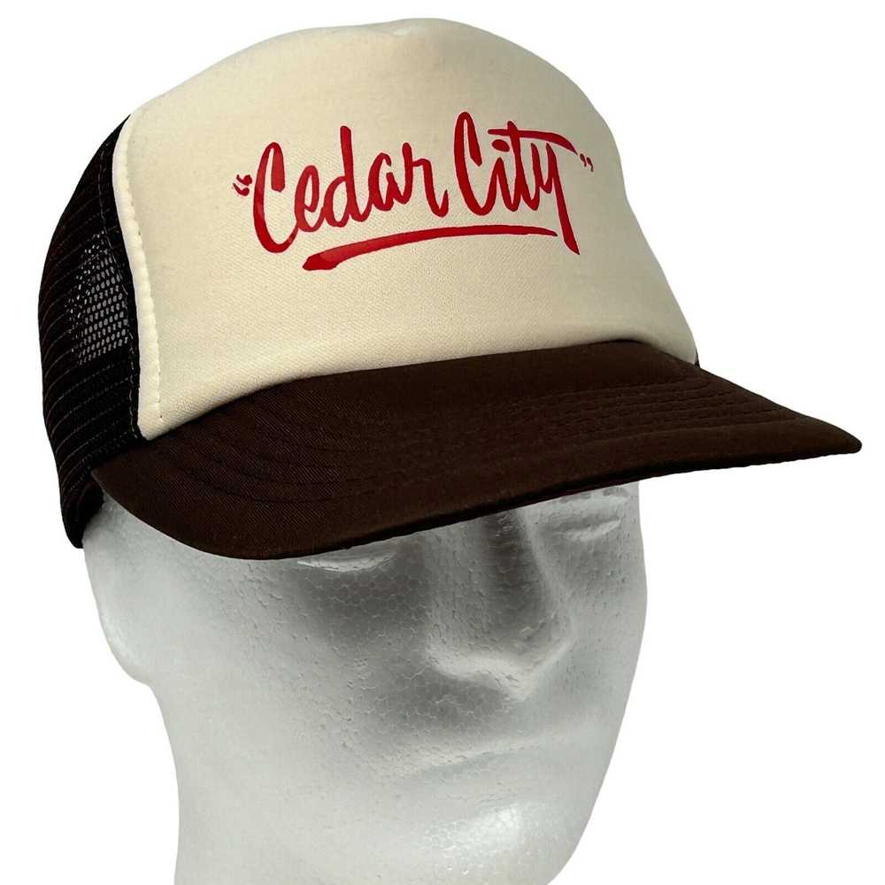 Vintage Cedar City Utah Vintage 90s Trucker Hat B… - image 1