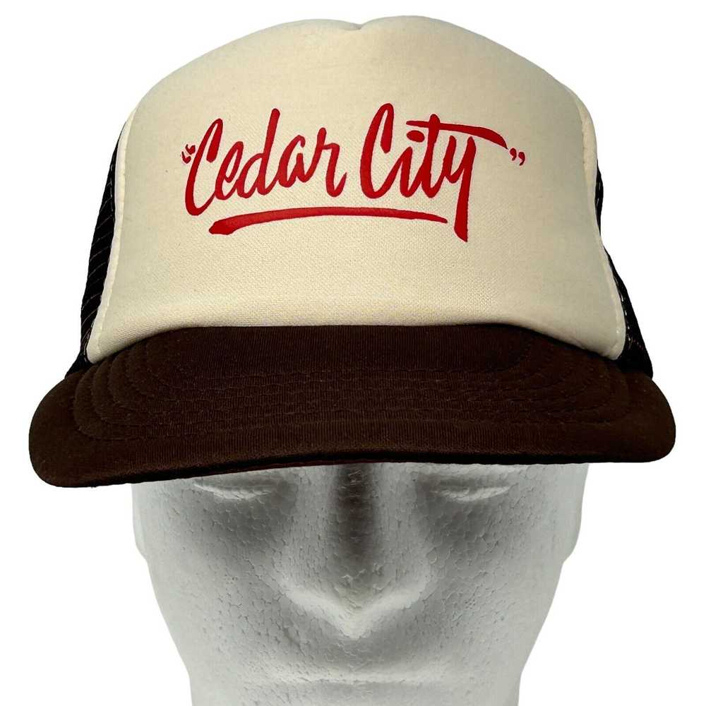 Vintage Cedar City Utah Vintage 90s Trucker Hat B… - image 2