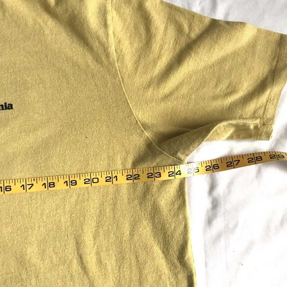 Patagonia P6 Shirt Men XL Yellow Logo Responsibil… - image 12