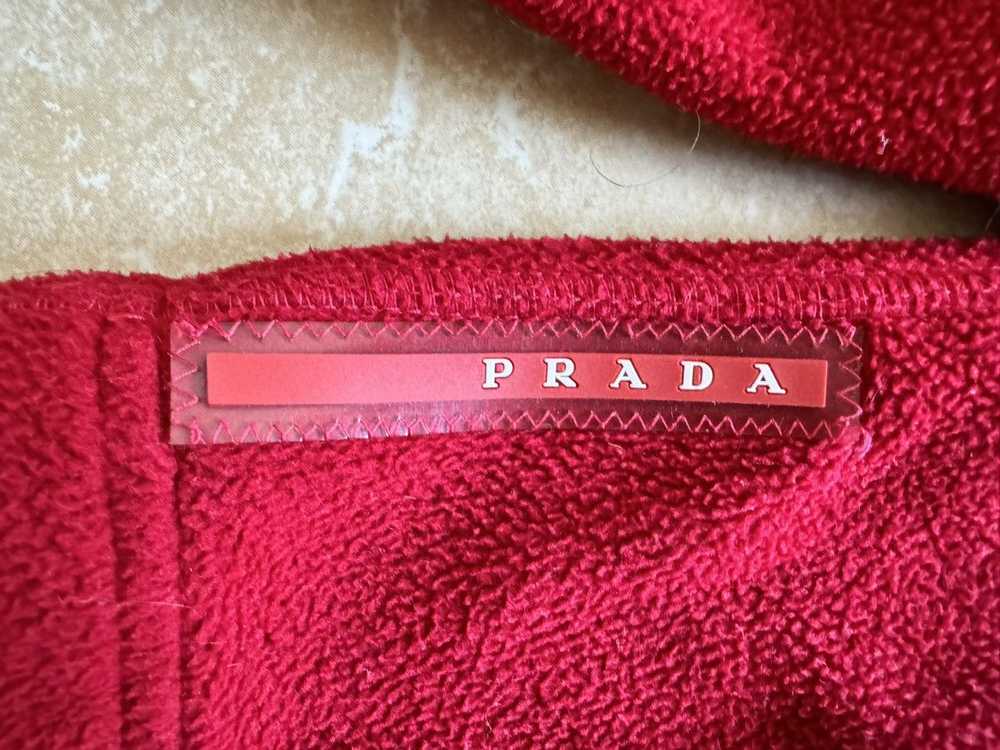 Prada Vintage Prada red tab Fleece jacket - image 5