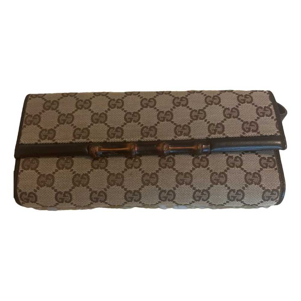 Gucci Bamboo cloth clutch bag - image 1