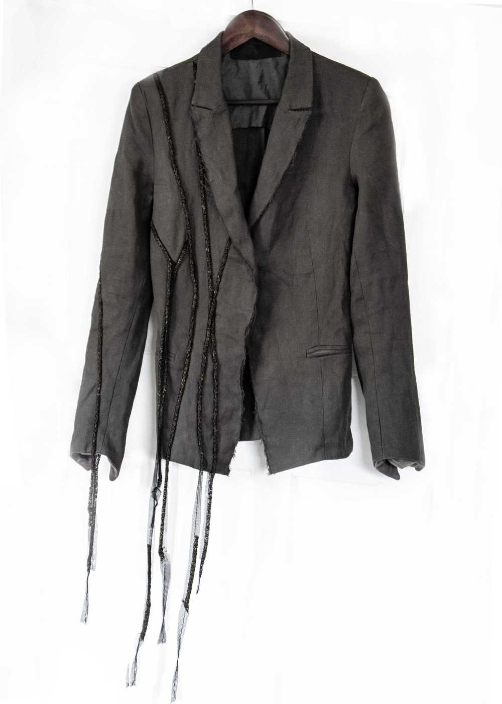 Marc Le Bihan Cotton/Linen Chain Detail Jacket - image 1