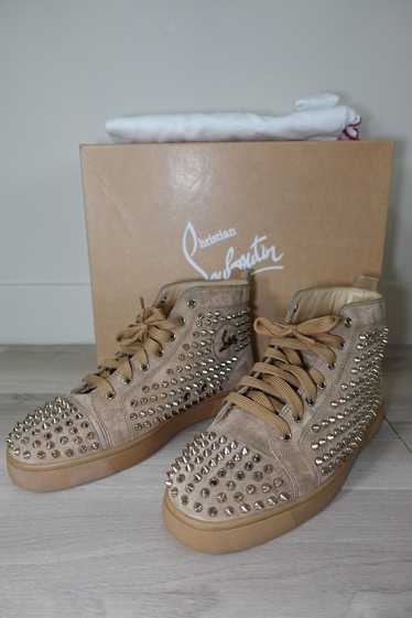 Christian Louboutin Men's Louis Mid-Top Spiked Sne