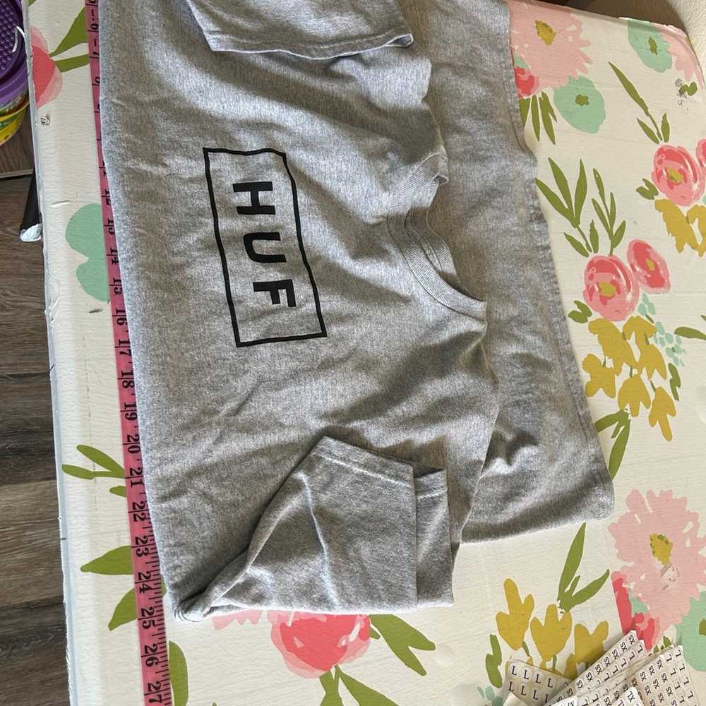 HUF XXL BOXLOGO TEE - GREY HEATHER - image 7