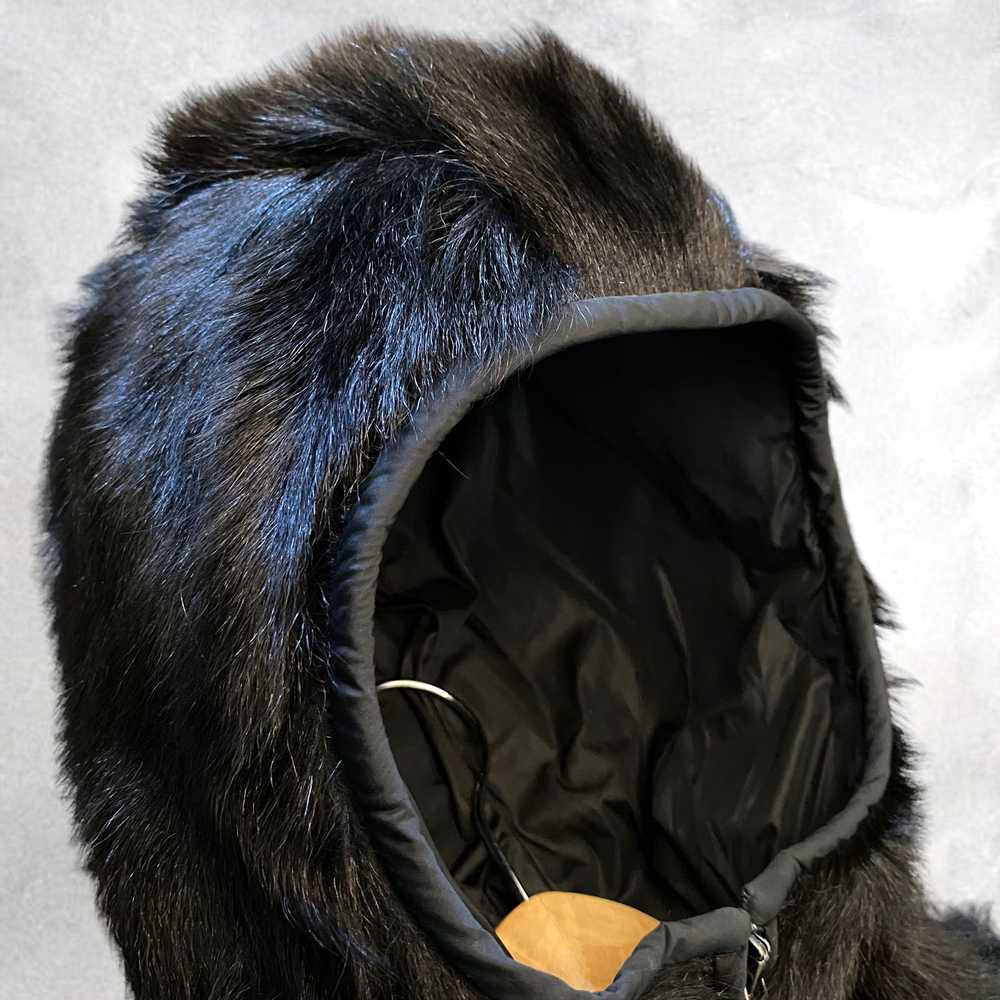 Prada Prada Mohawk Fur Jacket 90s Wool Knit Sweat… - image 3