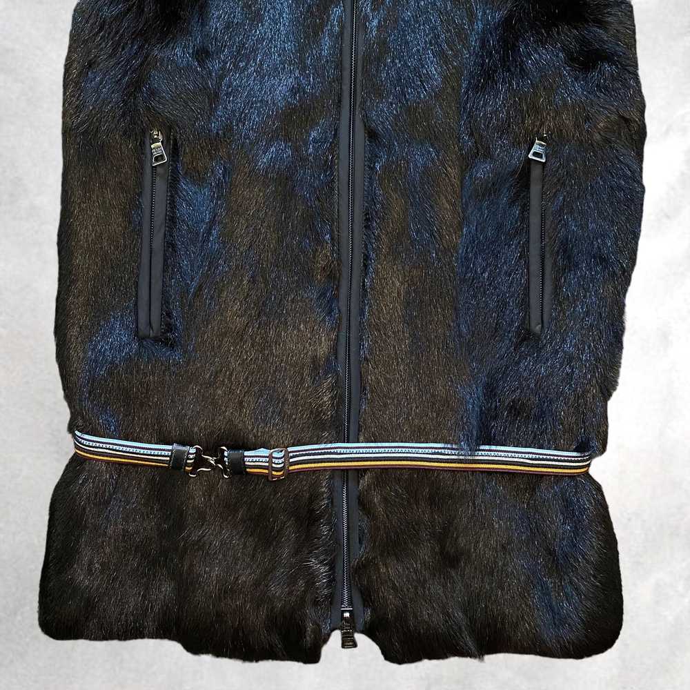 Prada Prada Mohawk Fur Jacket 90s Wool Knit Sweat… - image 5