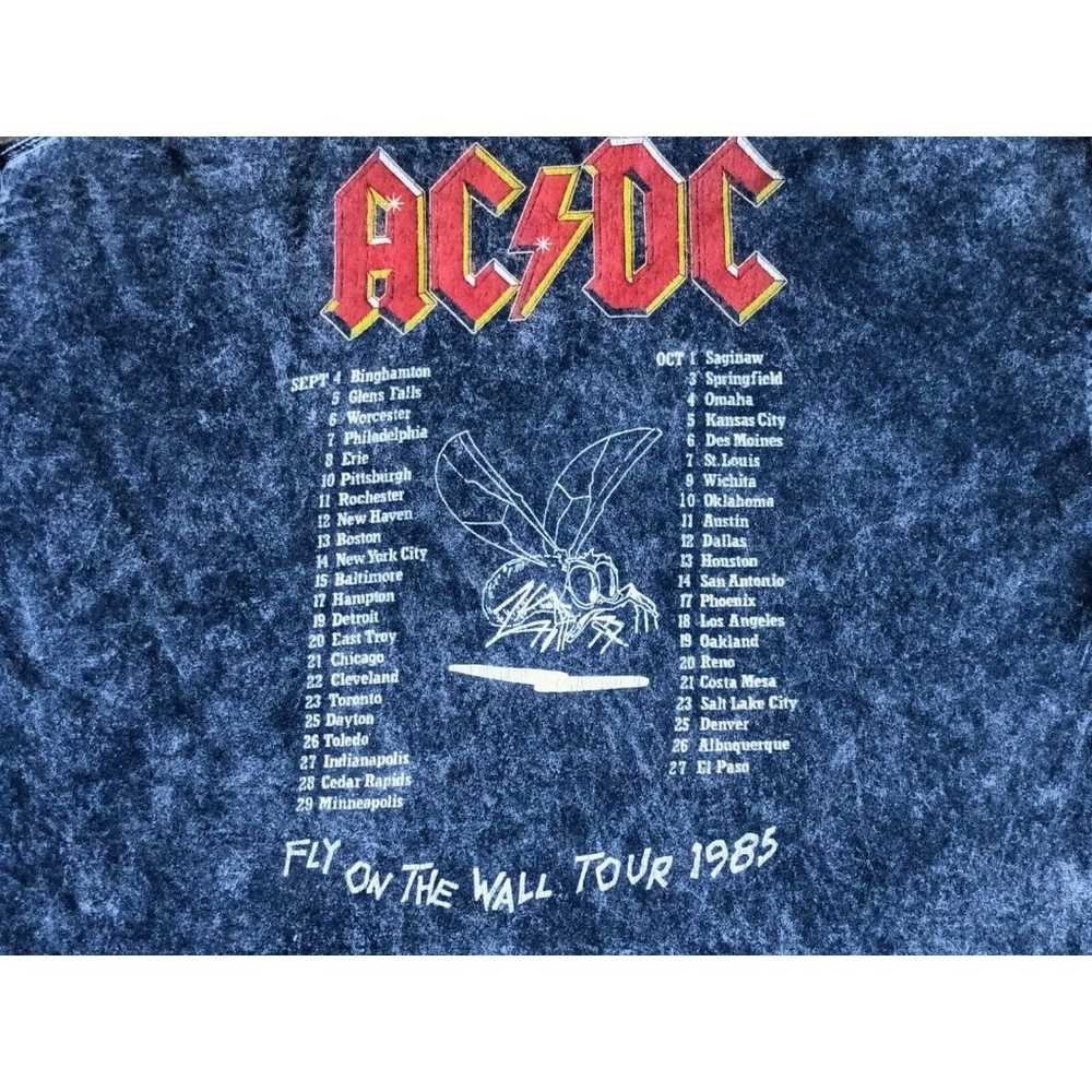 ACDC Fly On The Wall Tour T-Shirt Men's Size 2XL … - image 6