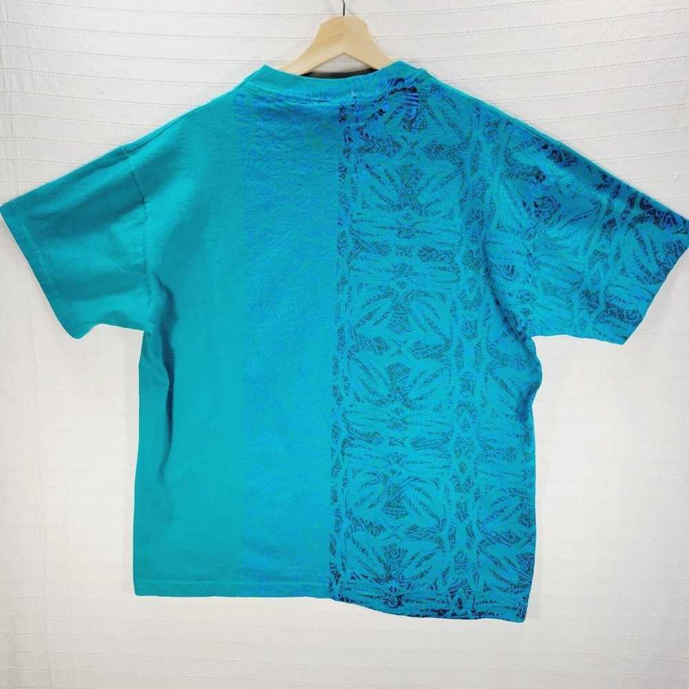 Vintage Beach Gear T Shirt Mens XL Blue Water Spo… - image 2