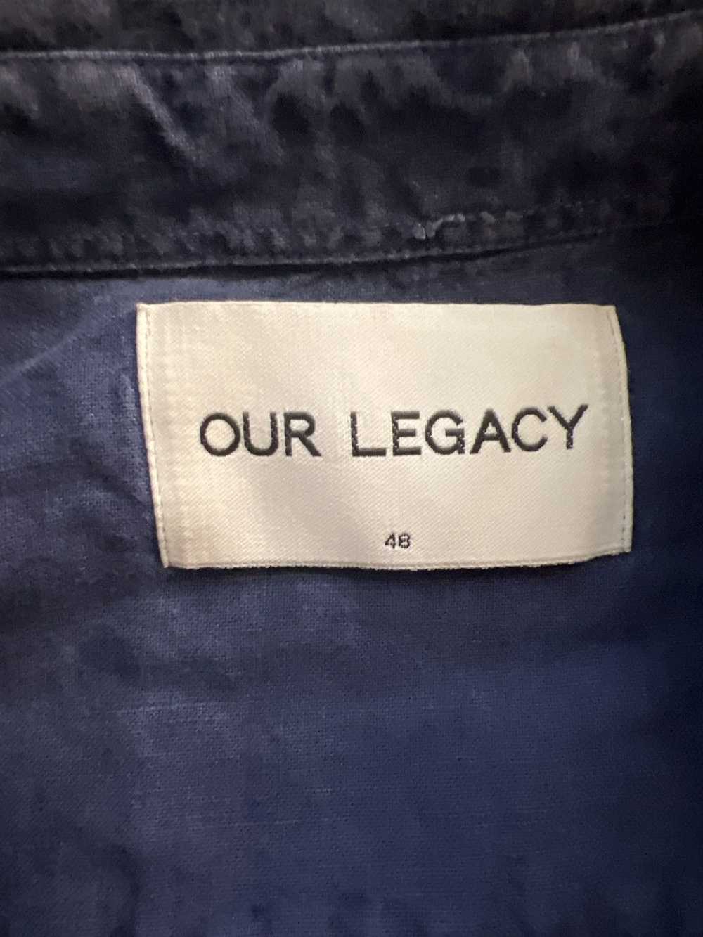 Our Legacy Our Legacy Indigo Linen Shirt - image 3