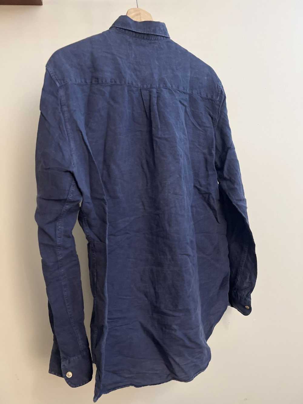 Our Legacy Our Legacy Indigo Linen Shirt - image 4