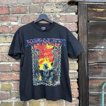 Band Tees × Rock T Shirt × Vintage Megadeth 1998 … - image 1