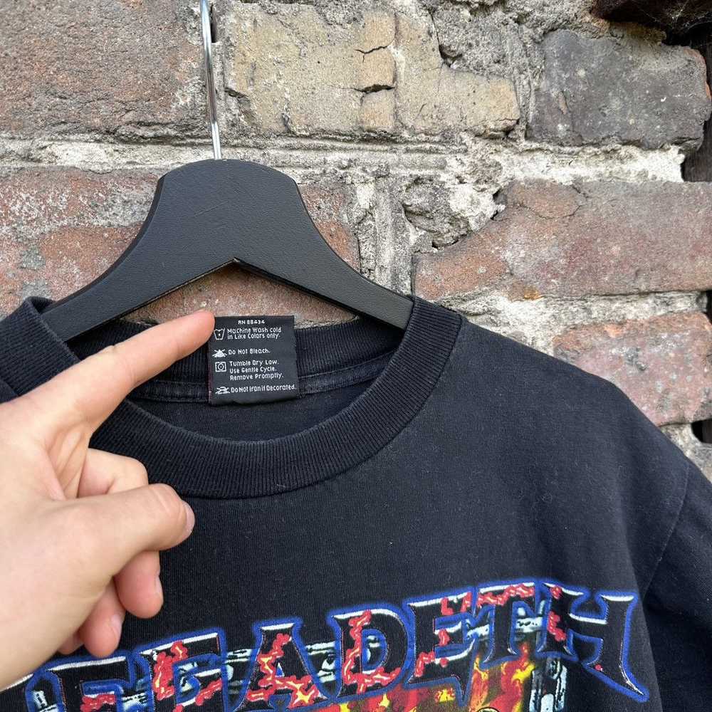 Band Tees × Rock T Shirt × Vintage Megadeth 1998 … - image 3