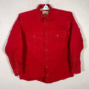 Vintage Cabelas Shirt Mens Medium Red Flannel Cha… - image 1