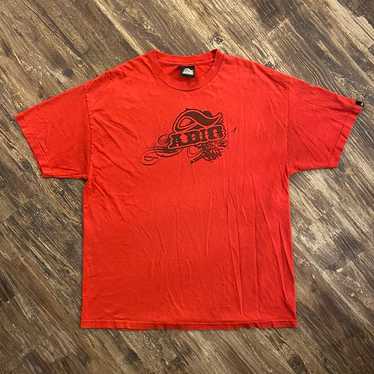 Vintage 1990s Faded Red Adio Skateboarding Shirt