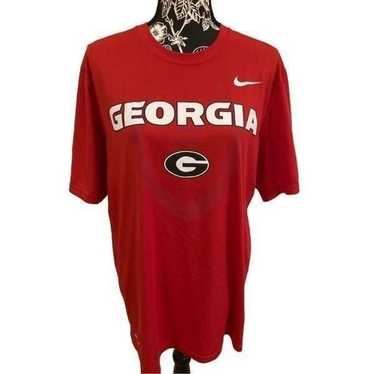 Nike Georgia Dri Fit T Shirt Football Softball Sp… - image 1