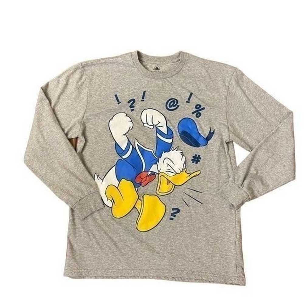 NEW Disney Angry Donald Duck Long Sleeve Tee Men’… - image 1