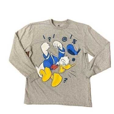 NEW Disney Angry Donald Duck Long Sleeve Tee Men’… - image 1