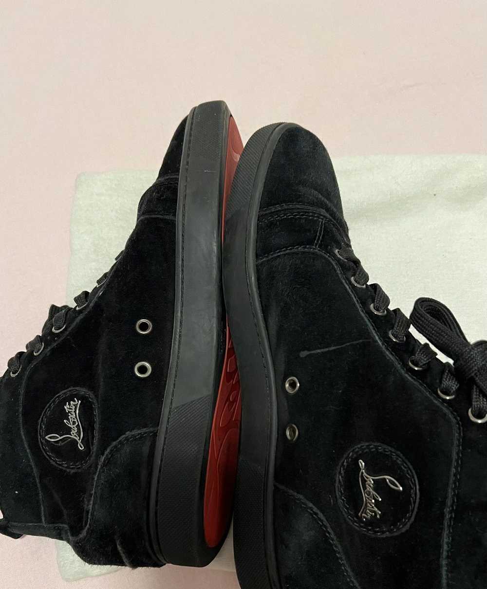 Christian Louboutin Rare black on black hi-top Lo… - image 10